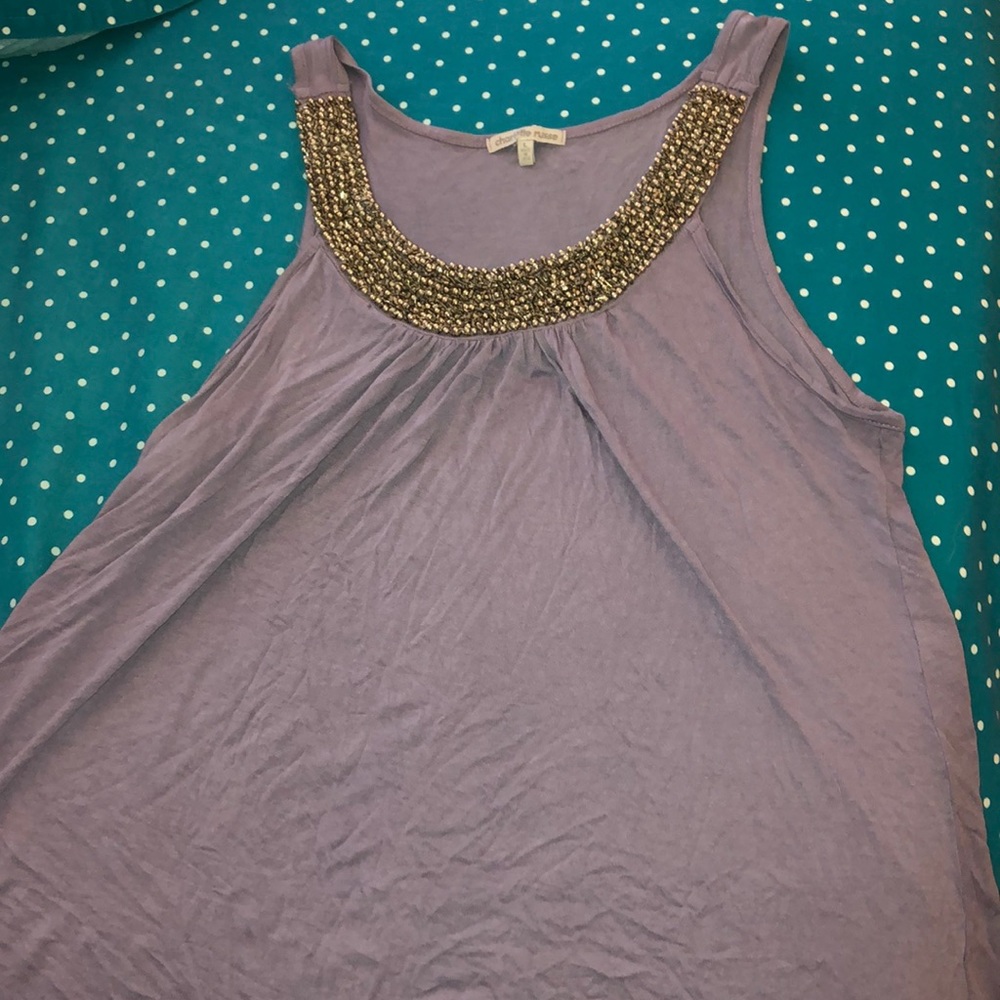 Charlotte Russe embellished tank